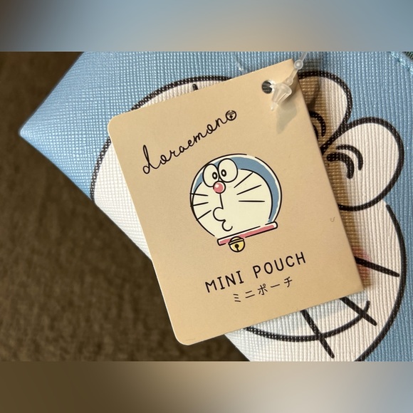 Doraemon & Mii-Chan Mini Pouch Zipper Japan Exclusive Officially Licensed Kawaii - Picture 7 of 9